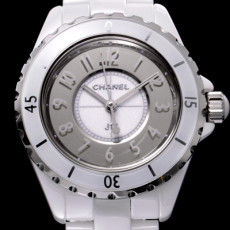 CHANEL 제이12 H4861 - 33 mm 샤넬 정품 스위스 쿼츠 탑재 여성용 그레이 다이얼 브레이슬릿 cha0134 - CHANEL J12 Full Ceramic Grey Dial Bracelet Chanel Genuine Original Swiss ETA Quartz Movement