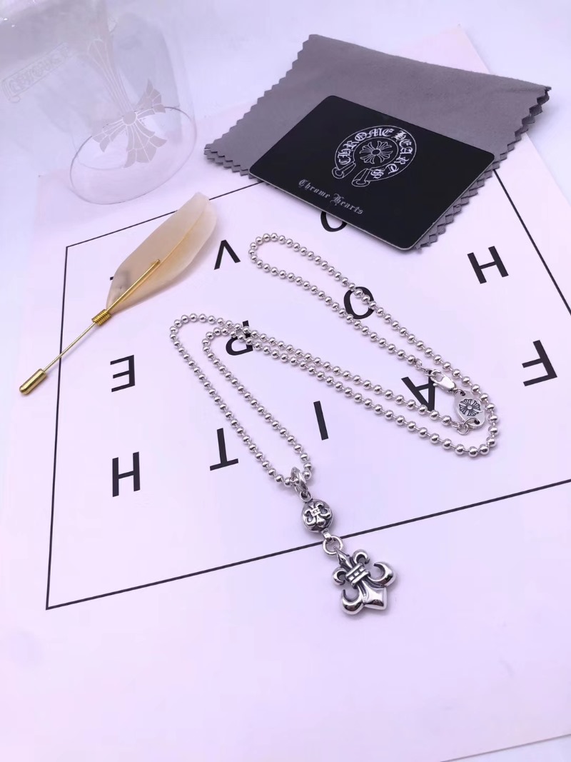CHROME HEARTS 크롬하츠 여성용 925실버 목걸이 65cm (여성모델 팬던트대사이즈)
