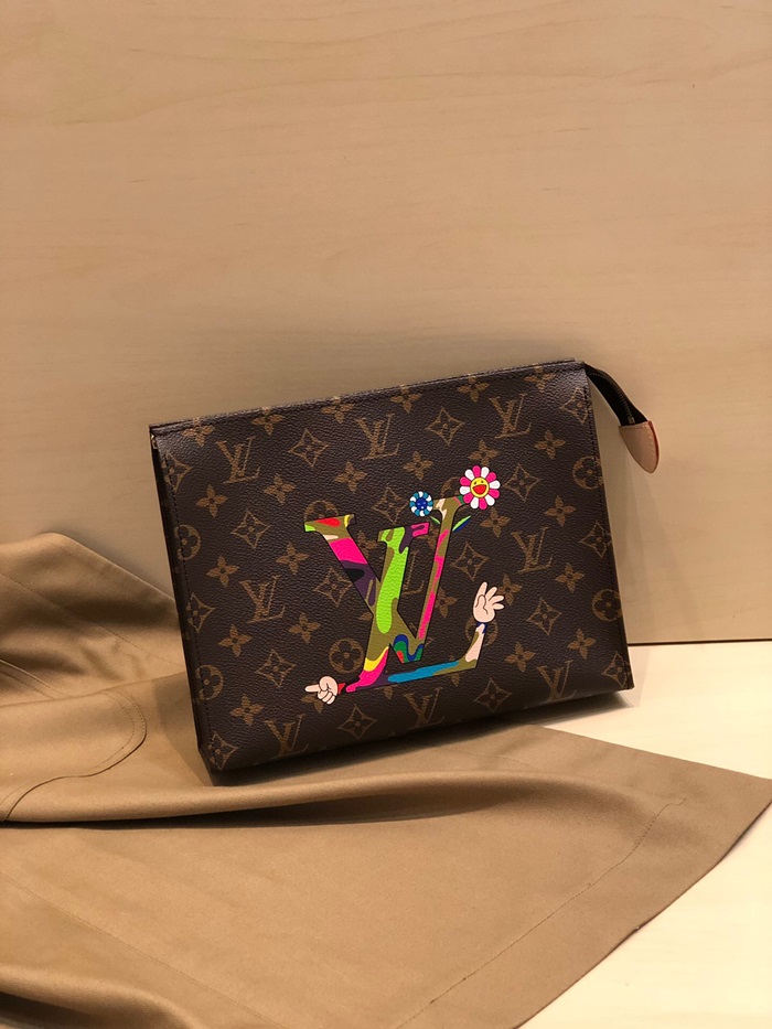 LOUIS VUITTON 루이비통 2020 모노그램 남여공용 클러치백 M47542,LOUB1662 ,26cm,브라운