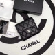 CHANEL 샤넬 2020 여성용 램스킨 클래식 반지갑 블랙,핑크베이지
