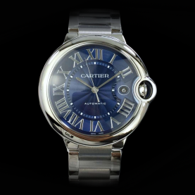 CARTIER 까르띠에 발롱블루 블루 남녀 베스트모델!! 베스트 추천 아이템!!! 발롱블루 드 까르띠에 W6920046 Blue 실버 썬더스트 다이얼 오토매틱 무브먼트 car0967 - Cartier Ballon Bleu De Cartier Blue Silver Sun Dust Dial Automatic Movement