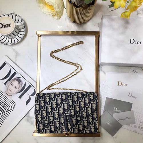 DIOR 디올 오블리크 체인 클러치  M9030 22CM
