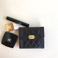 CHANEL 샤넬 LEBOY 지갑 캐비어 금장 AS5040