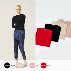 MIUMIU 미우미우 케시 라운드 가디건