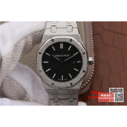 AUDEMARS PIGUET 오데마피게 로얄오크 프로스트 골드 블랙다이얼