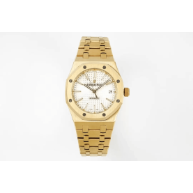 AUDEMARS PIGUET 오데마피게 로얄오크 금통 흰판 37mm 15450