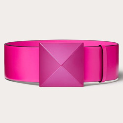VALENTINO 발렌티노 로만 스터드 와이드 가죽 벨트 (40mm)