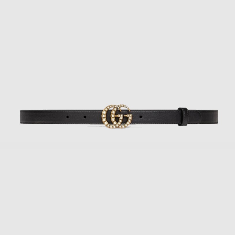 GUCCI 구찌 더블 GG 씬 벨트 476342 (20mm) 2COLOR