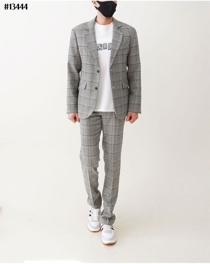 THOM BROWNE 톰브라운 체크 수트 세트