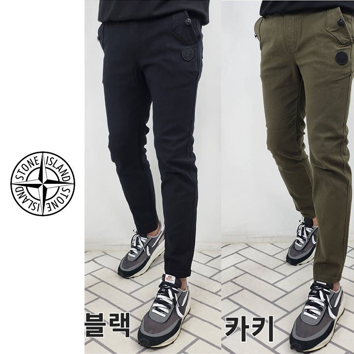 STONE ISLAND 스톤아일랜드 오리지널 패치 워싱 베이직 팬츠