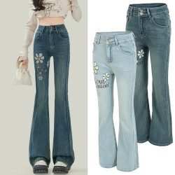 LOUIS VUITTON 루이비통 플라워 부츠컷 워싱진