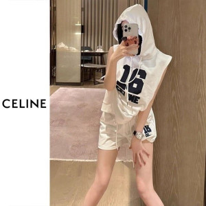 CELINE 셀린느 16 후드 반바지 세트 2COLOR
