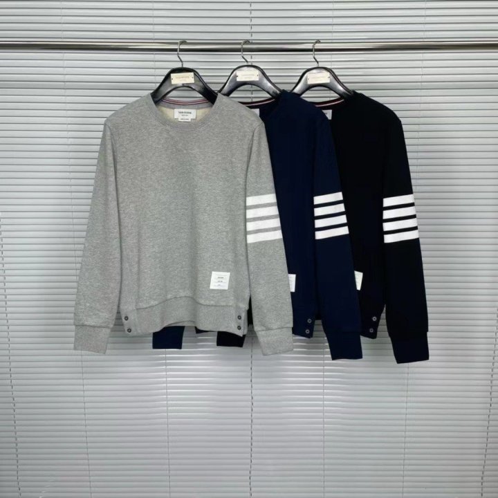 THOM BROWNE 톰브라운 사선완장 시그니쳐 코튼 맨투맨 3COLOR