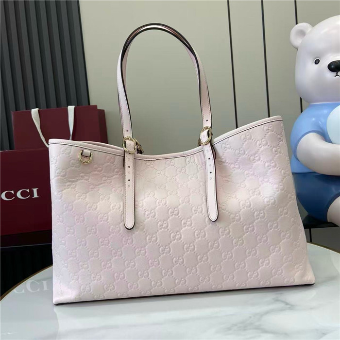 GUCCI 구찌 GG 엠블럼 라지 토트백 815213