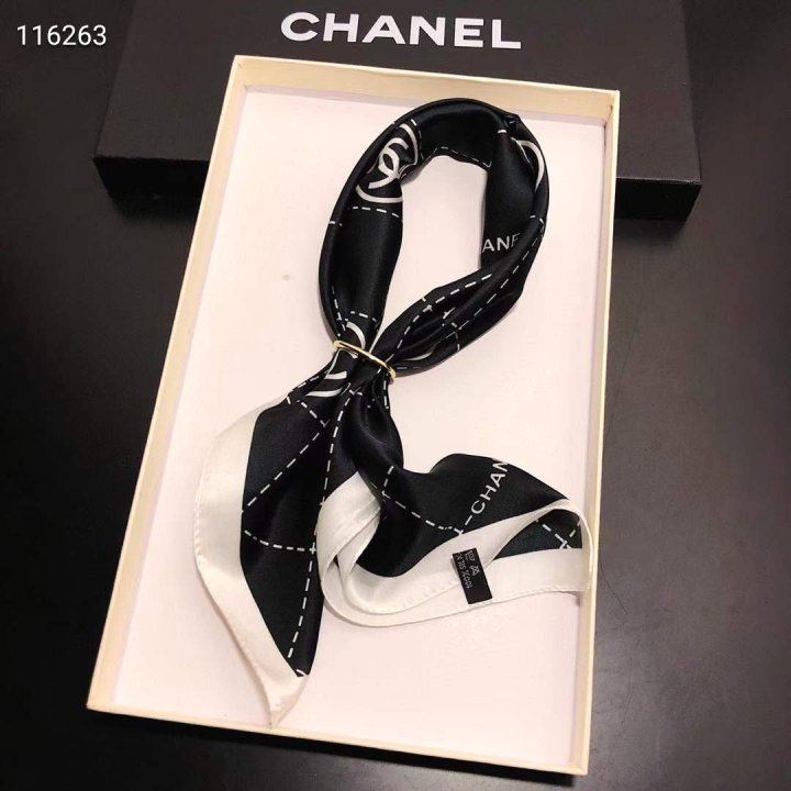 CHANEL 샤넬 실크 사각 스카프 3COLOR