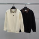 MAISON MARGIELA 메종마르지엘라 로고자수 와플 카라 니트