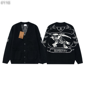 BURBERRY 버버리 EKD 인타르시아 울 가디건