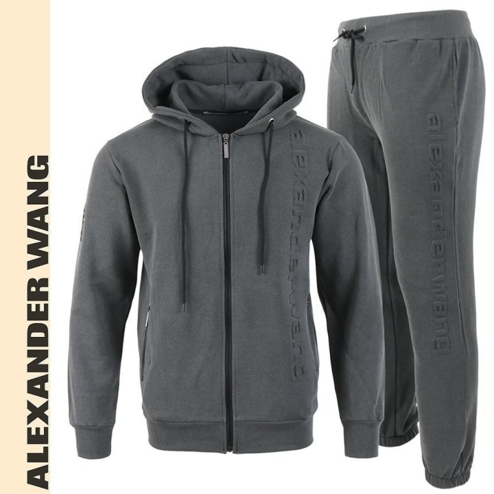 ALEXANDER WANG 알렉산더왕 피그먼트 엠보 나염 후드집업 셋업