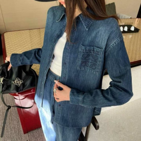 LOEWE 로에베 클래식 데님 셔츠& 데님 스트레이트 팬츠