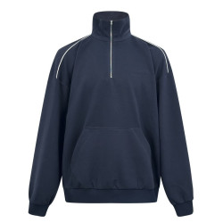 GUCCI 구찌 테크니컬 엠보싱 하프 집업 스웨트 셔츠