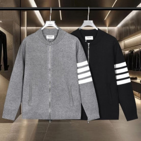 THOM BROWNE 톰브라운 사선완장 봄버 자켓