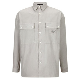 PRADA 프라다 메탈 플레이트 코듀로이 셔츠 2COLOR