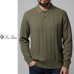 LOROPIANA 로로피아나 꽈배기 카라니트 3COLOR