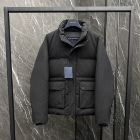 LOUIS VUITTON 루이비통 모노그램 탈부착 후드 다운자켓