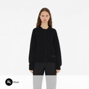 BURBERRY 버버리 레터링 자수 라운드 가디건