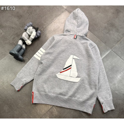THOM BROWNE 톰브라운 4바 니트 세일러 보트 집업 후드