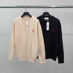 AMI 아미 스몰하트자수 클래식 니트