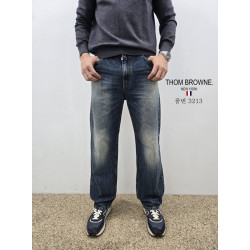 THOM BROWNE 톰브라운 세미와이드 청바지