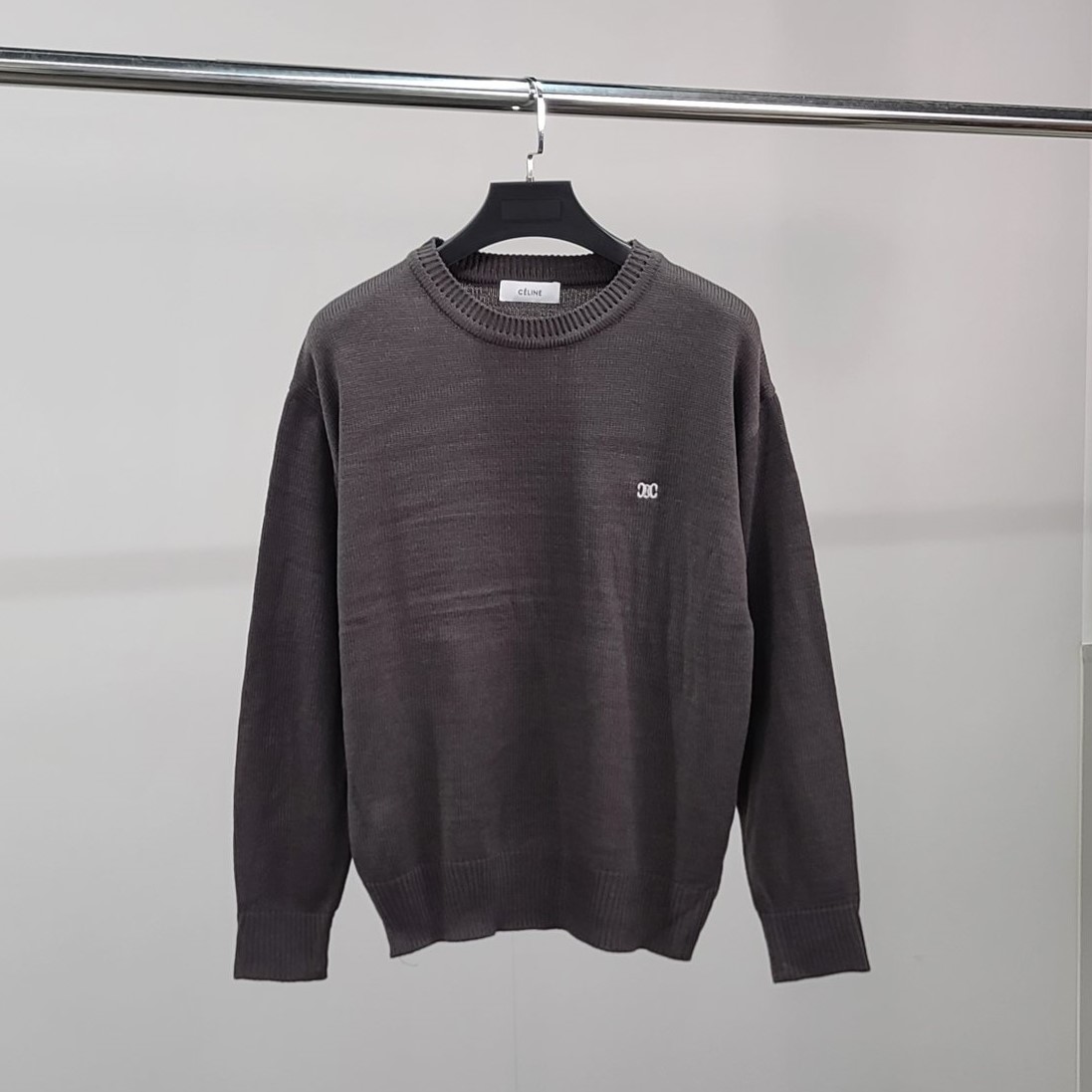 CELINE 셀린느 로고자수 클래식 니트