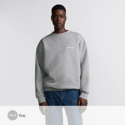 DIOR 디올 자수 그레이 코튼 스웨트 셔츠