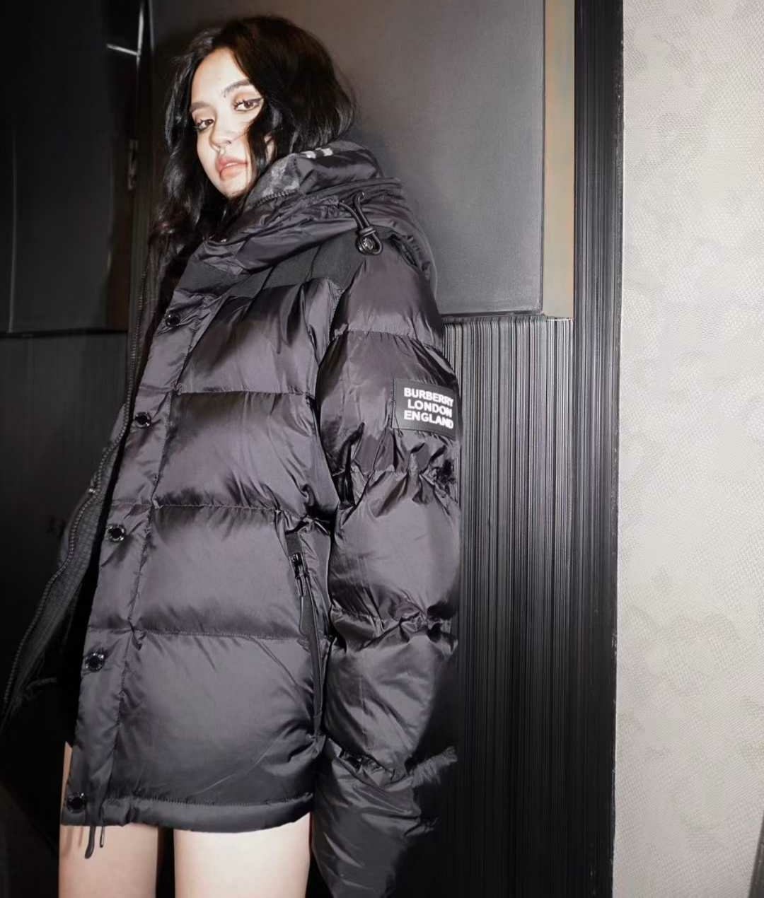 BURBERRY 버버리 체크 후드 패딩 2COLOR