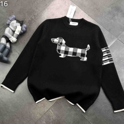 THOM BROWNE 톰브라운 사선완장 헥터 자카드 니트 2COLOR