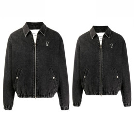 AMI 아미 흑청 데님 자켓