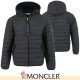 MONCLER 몽클레어 블랙 체크 웰론 패딩