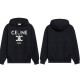 CELINE 셀린느 트리오페 프린팅 커플 후드티