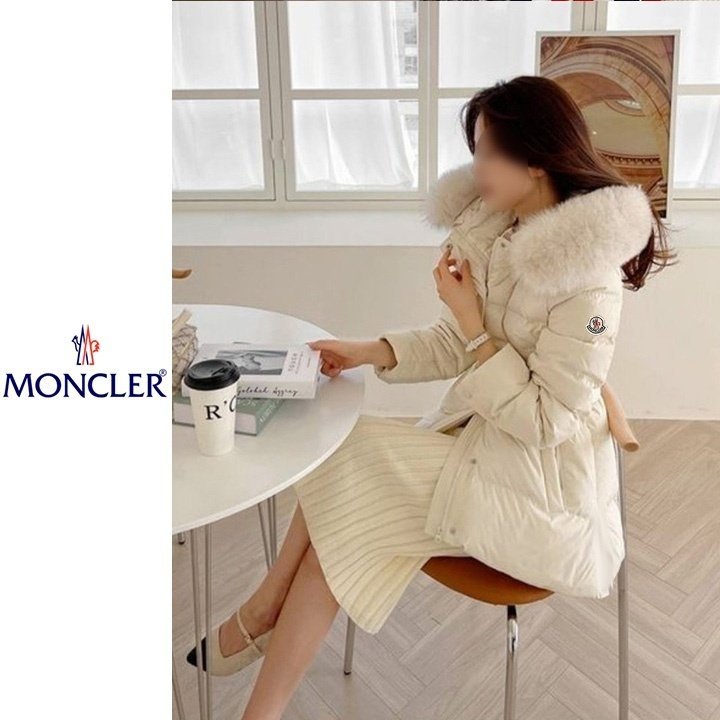●12월 판매 17위● MONCLER 몽클레어 폭스퍼 후드 숏패딩 2COLOR