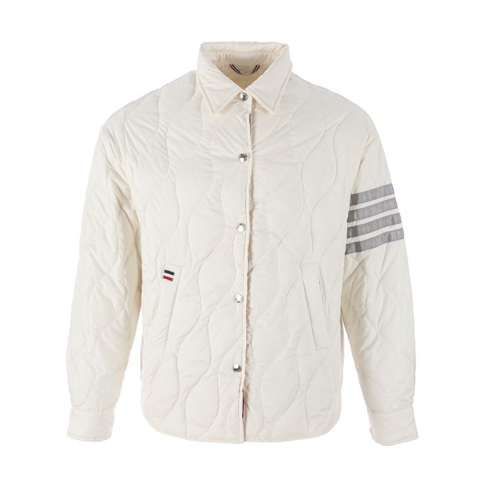 THOM BROWNE 톰브라운 사선완장 퀄팅 셔츠 자켓 3COLOR