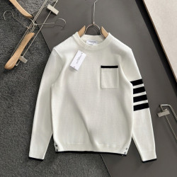 THOM BROWNE 톰브라운 밀라노 스티치 티핑 크루넥 니트 스웨터 2COLOR