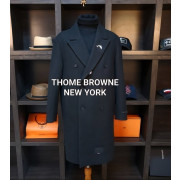 THOM BROWNE 톰브라운 삼선 시그니쳐 마인드 더블 코트