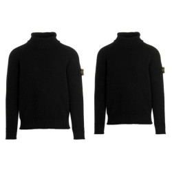 STONE ISLAND 스톤아일랜드 패치 커플 울 니트 터틀넥