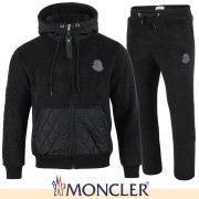 MONCLER 몽클레어 시어링 로고 패치 양털 셋업