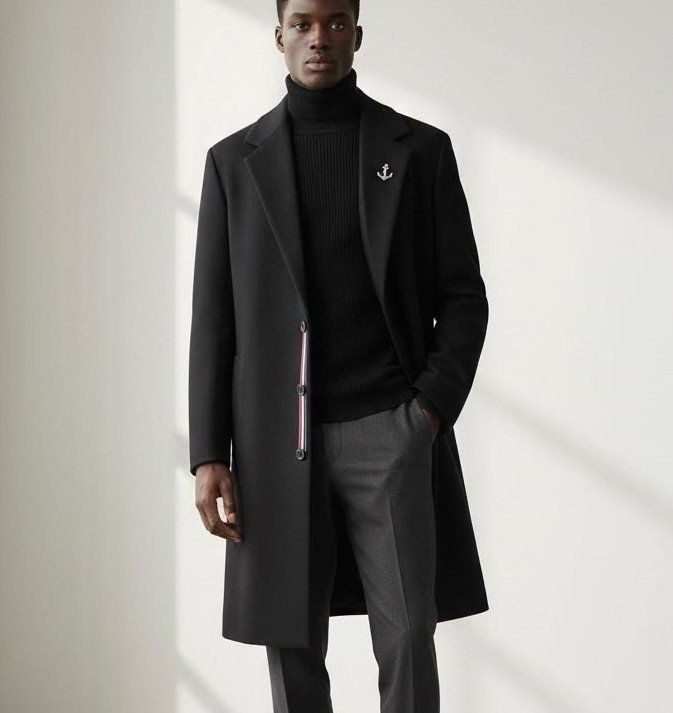 THOM BROWNE 톰브라운 삼선 시그니처 롱코트 2COLOR