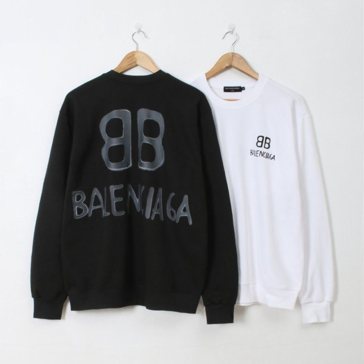 BALENCIAGA 발렌시아가 그레이BB 기모 맨투맨