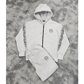 CHROME HEARTS 크롬하츠 타투 기모 후드집업&팬츠 세트 2COLOR
