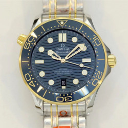 OMEGA 오메가 씨마스터 시리즈 청판 옐골 콤비 210.20.42.20.03.001