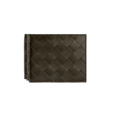 ●실사● 보테가베네타 인트레치아토 다크그린 머니클립